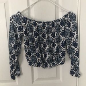 h&m off the shoulder top